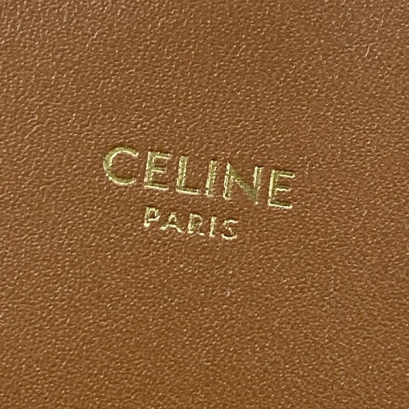 Celine Shoulder Bag Teen Triomphe Bag Ivory And Brown Leather