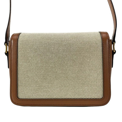 Celine Shoulder Bag Teen Triomphe Bag Ivory And Brown Leather