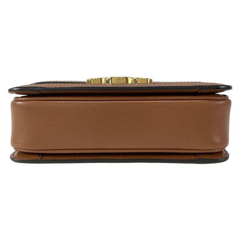 Celine Shoulder Bag Teen Triomphe Bag Ivory And Brown Leather