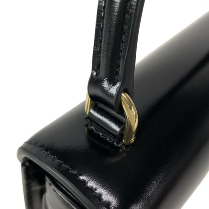 Celine Handbag Mini Buzas Cles A Triomphe Black Leather