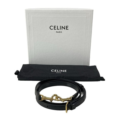 Celine Handbag Mini Buzas Cles A Triomphe Black Leather