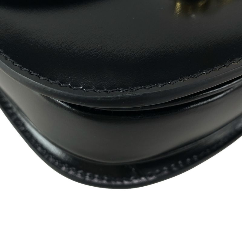 Celine Handbag Mini Buzas Cles A Triomphe Black Leather