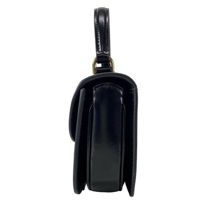 Celine Handbag Mini Buzas Cles A Triomphe Black Leather