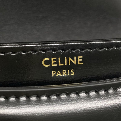 Celine Handbag Mini Buzas Cles A Triomphe Black Leather