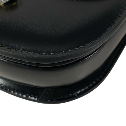 Celine Handbag Mini Buzas Cles A Triomphe Black Leather