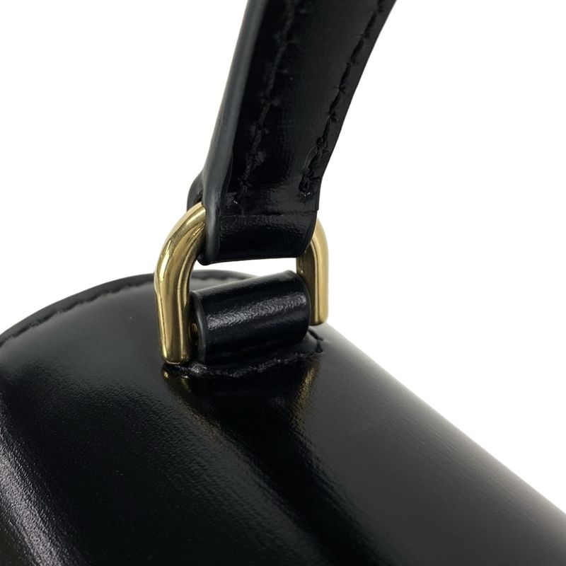 Celine Handbag Mini Buzas Cles A Triomphe Black Leather