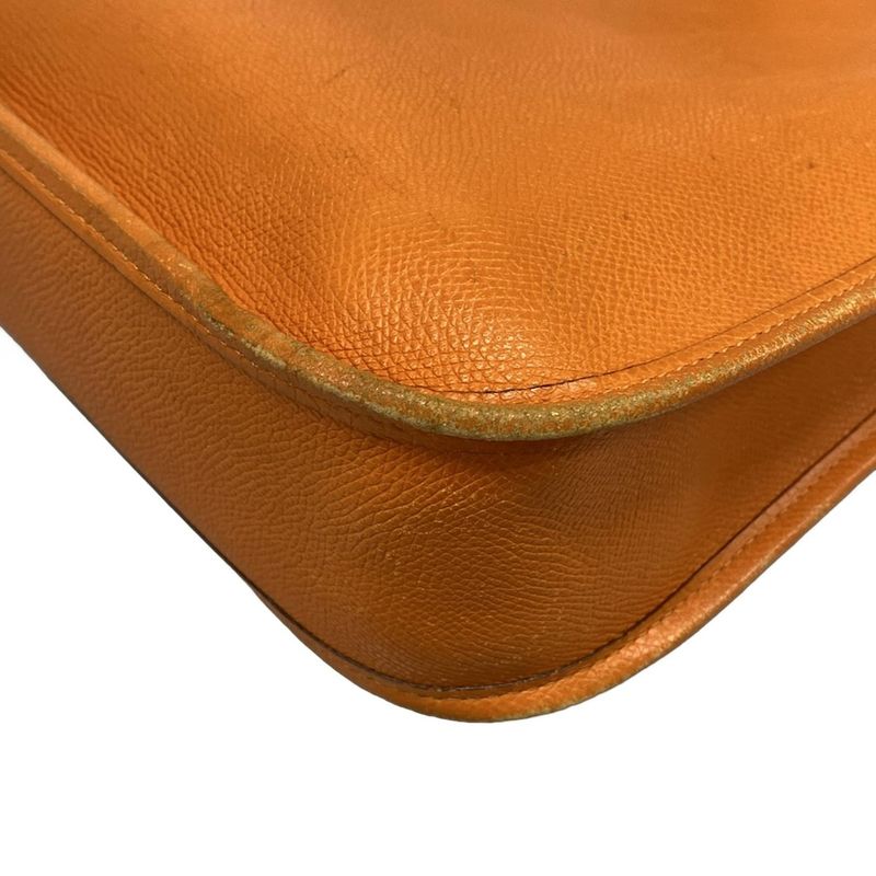 Hermes Shoulder Bag Evelyn PM Orange Gold Hardware