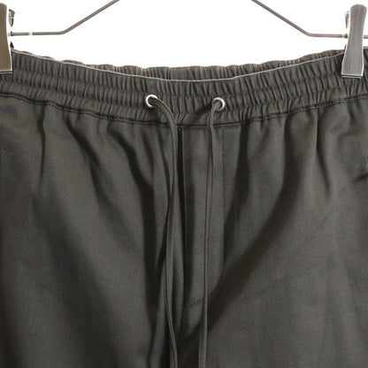 Hermes Serie Button Drawstring Zip-up Cotton Jogger Pants Brown 56512000