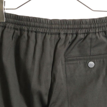 Hermes Serie Button Drawstring Zip-up Cotton Jogger Pants Brown 56512000