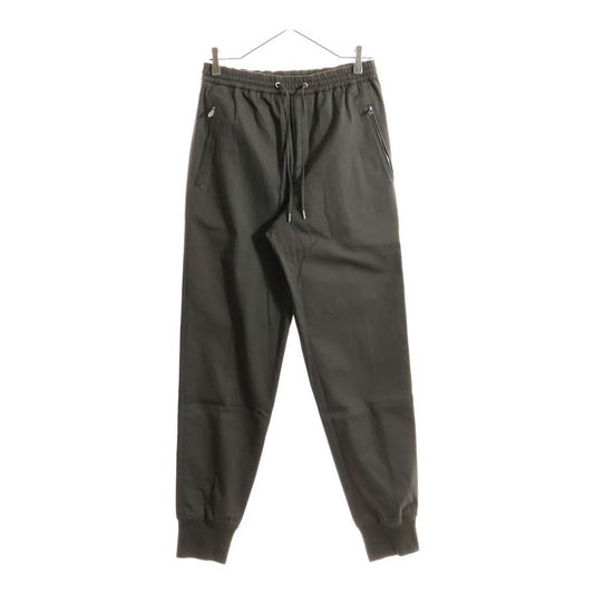 Hermes Serie Button Drawstring Zip-up Cotton Jogger Pants Brown 56512000