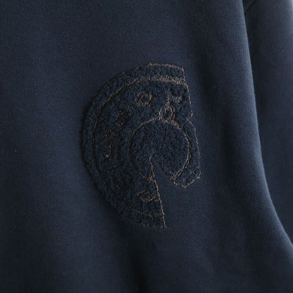 Hermes CDS Crewneck Sweater Chest Logo Design Crew Neck Sweatshirt Sweater Navy