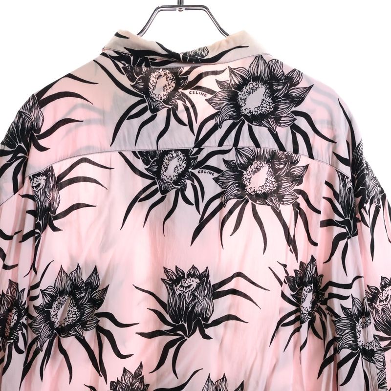 Celine Loose Hawaiian Shirt Allover Hawaiian Shirt Open Collar Short Sleeve