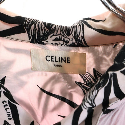 Celine Loose Hawaiian Shirt Allover Hawaiian Shirt Open Collar Short Sleeve