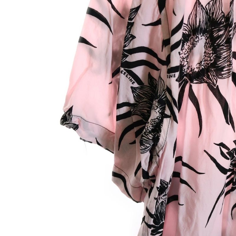 Celine Loose Hawaiian Shirt Allover Hawaiian Shirt Open Collar Short Sleeve