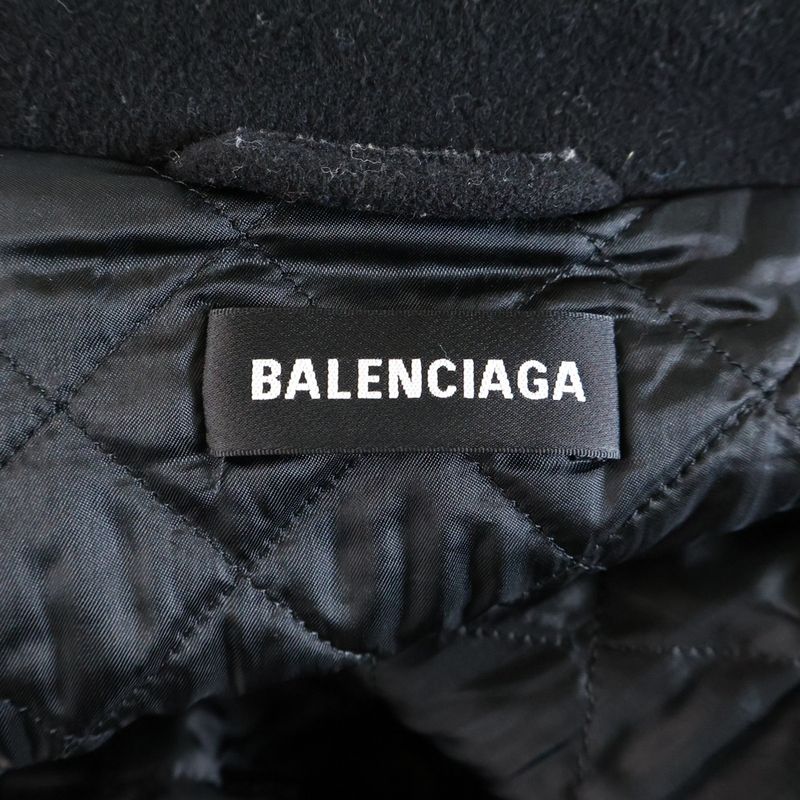 Balenciaga 18AW Fleece Track Suit Jacket Black 534315 Tbu14