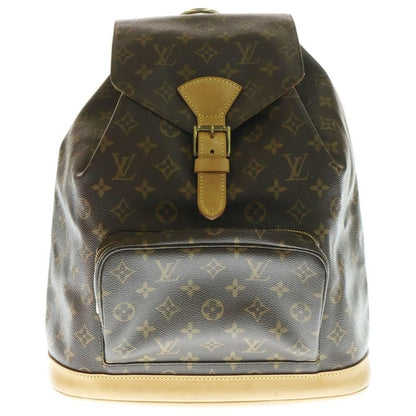 Louis Vuitton Monogram Montsouris GM Backpack Brown PVC X Leather M51135 Sp0063