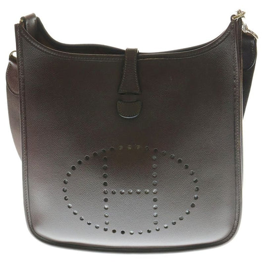 Hermes Evelyn PM Brown Epson Shoulder Bag Gold Hardware □H