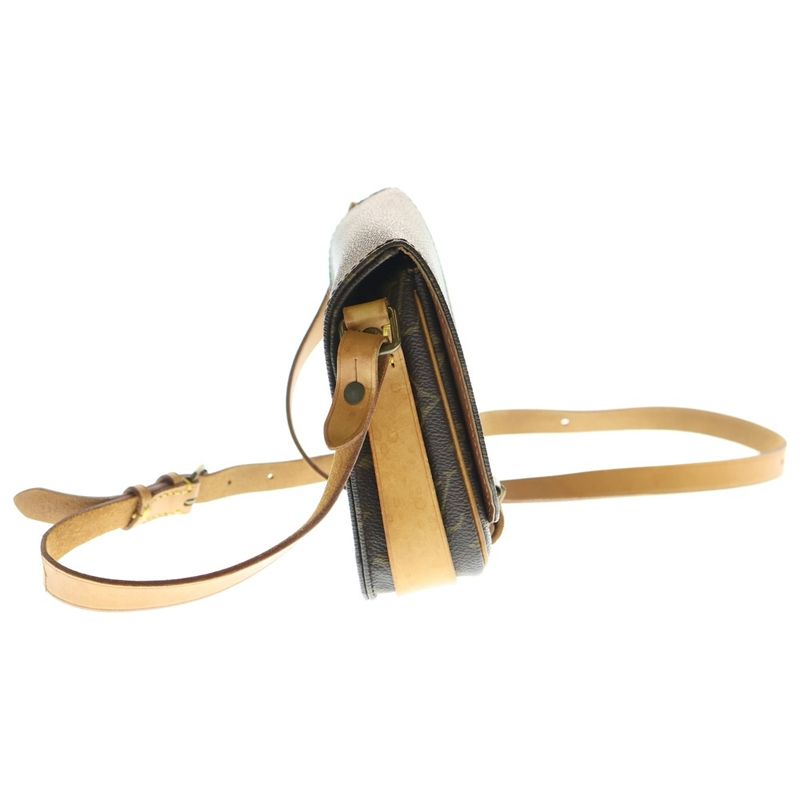 Louis Vuitton Monogram Cartesiere PM Brown PVC Shoulder Bag M51254