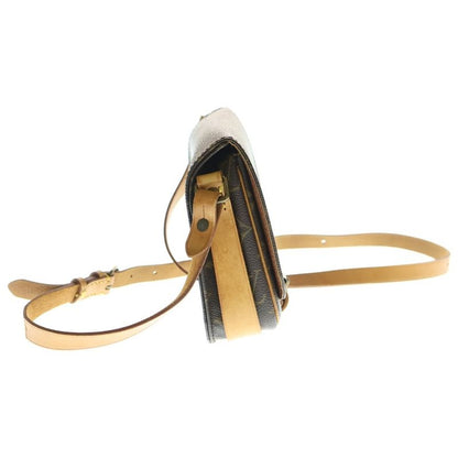 Louis Vuitton Monogram Cartesiere PM Brown PVC Shoulder Bag M51254