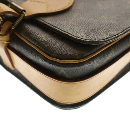 Louis Vuitton Monogram Cartesiere PM Brown PVC Shoulder Bag M51254
