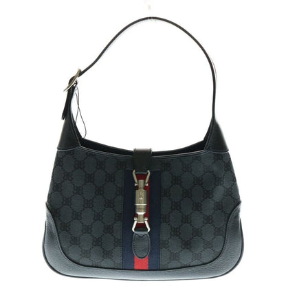 Balenciaga X Gucci Jackie BB Logo Canvas 2WAY Shoulder Bag 680118 Black/gray