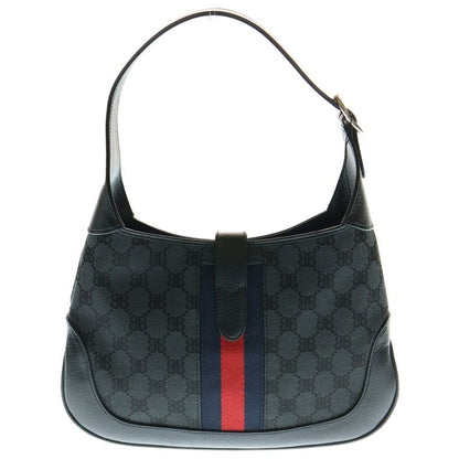 Balenciaga X Gucci Jackie BB Logo Canvas 2WAY Shoulder Bag 680118 Black/gray