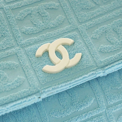Chanel Coco Mark Pile Matelasse Plastic Chain Shoulder Bag Blue 7s