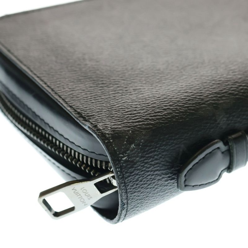 Louis Vuitton Monogram Eclipse Zippy XL Round Zip Long Wallet Long Wallet Card