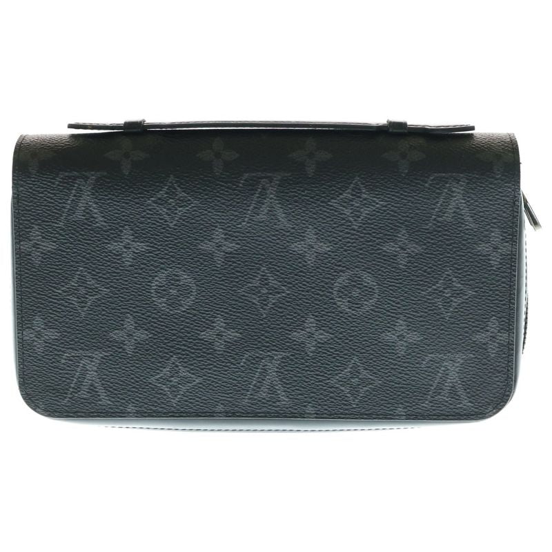 Louis Vuitton Monogram Eclipse Zippy XL Round Zip Long Wallet Long Wallet Card