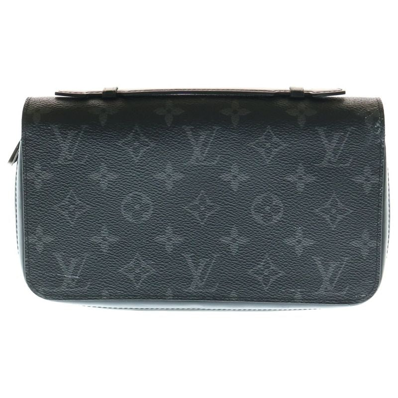 Louis Vuitton Monogram Eclipse Zippy XL Round Zip Long Wallet Long Wallet Card