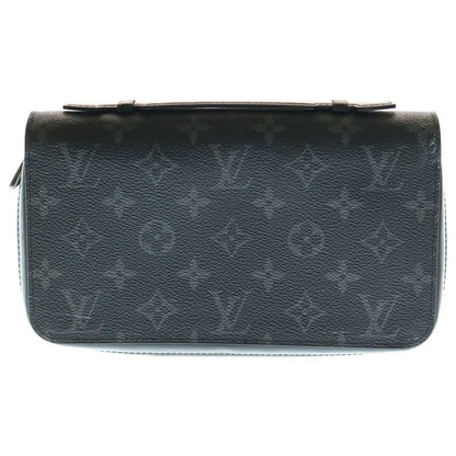 Louis Vuitton Monogram Eclipse Zippy XL Round Zip Long Wallet Long Wallet Card