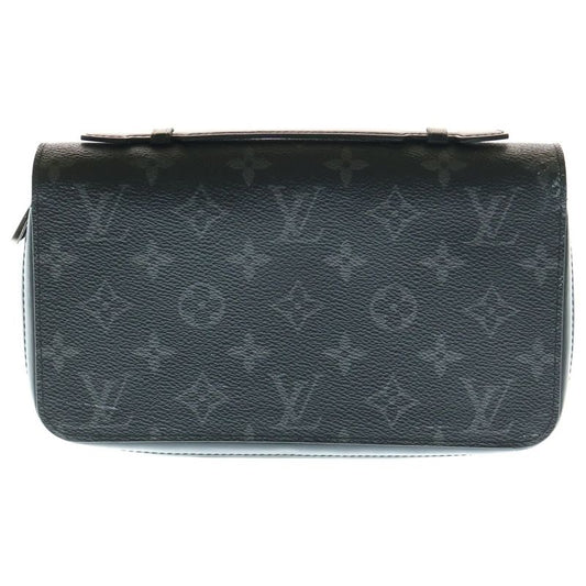 Louis Vuitton Monogram Eclipse Zippy XL Round Zip Long Wallet Long Wallet Card