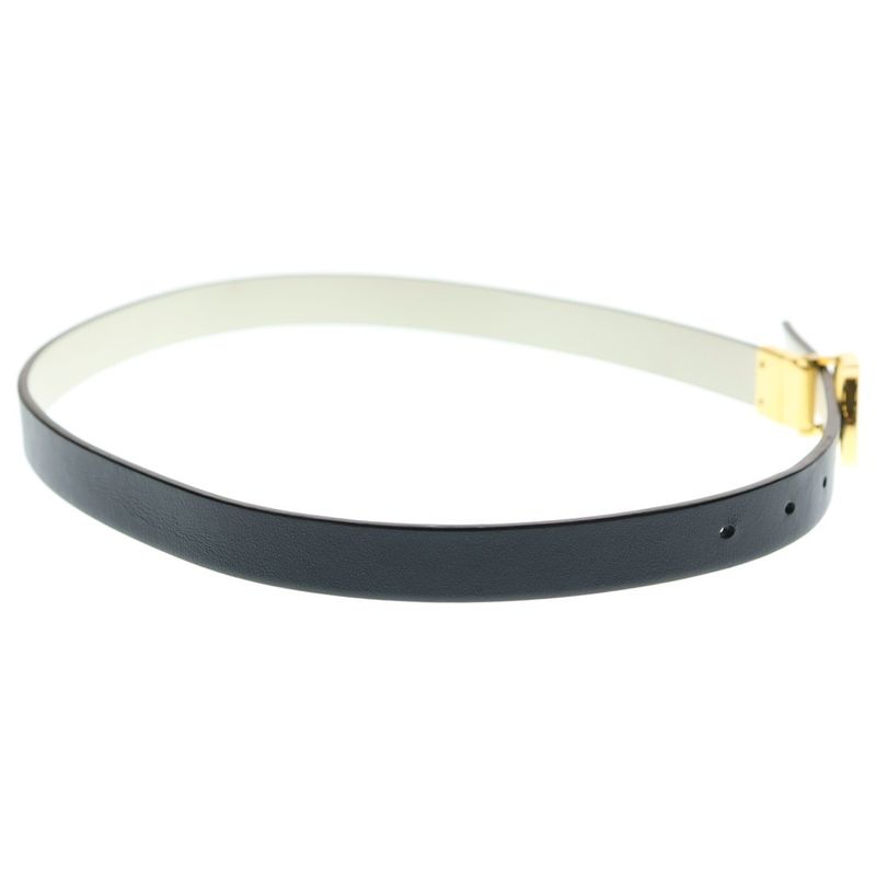 DIOR CD Logo Reversible Belt Women Black/gold