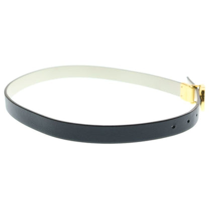 DIOR CD Logo Reversible Belt Women Black/gold