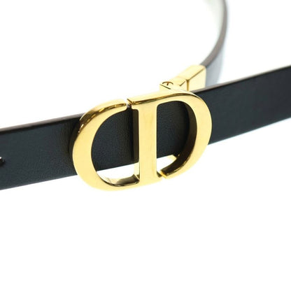 DIOR CD Logo Reversible Belt Women Black/gold