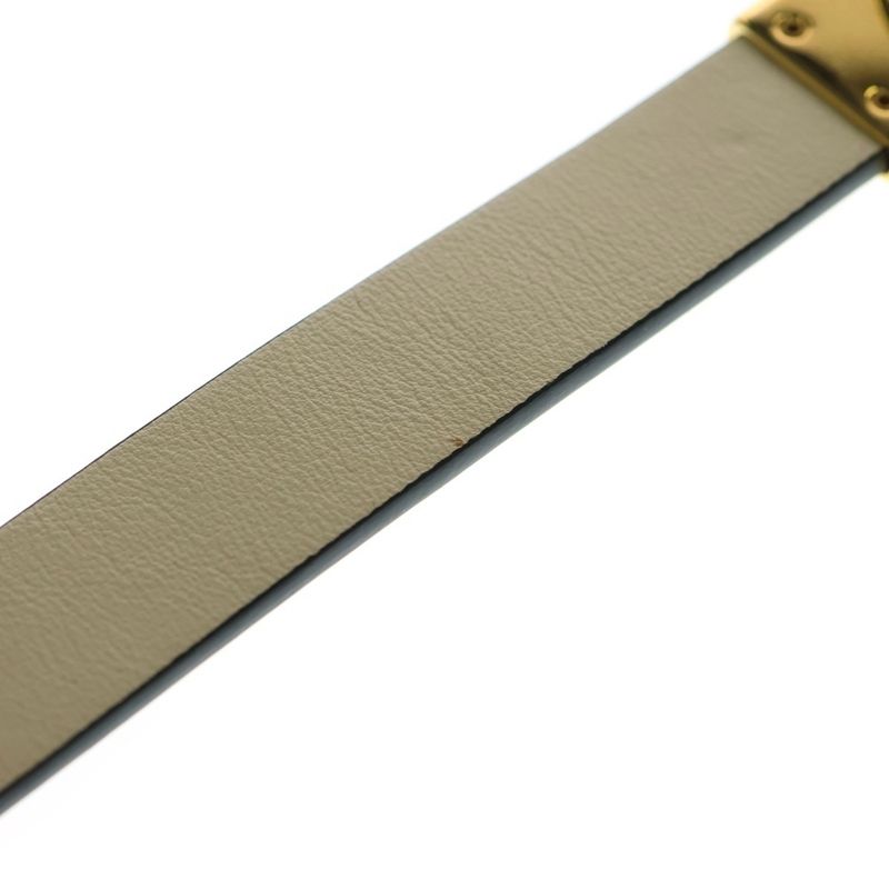 DIOR CD Logo Reversible Belt Women Black/gold