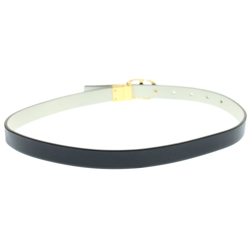 DIOR CD Logo Reversible Belt Women Black/gold