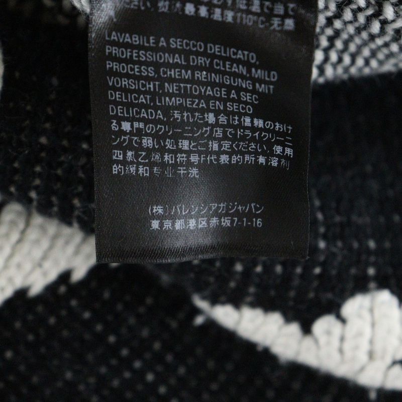 Balenciaga 20AW Crewneck 3D Scribble KNIT Sweater Crew Neck Scribble Knit