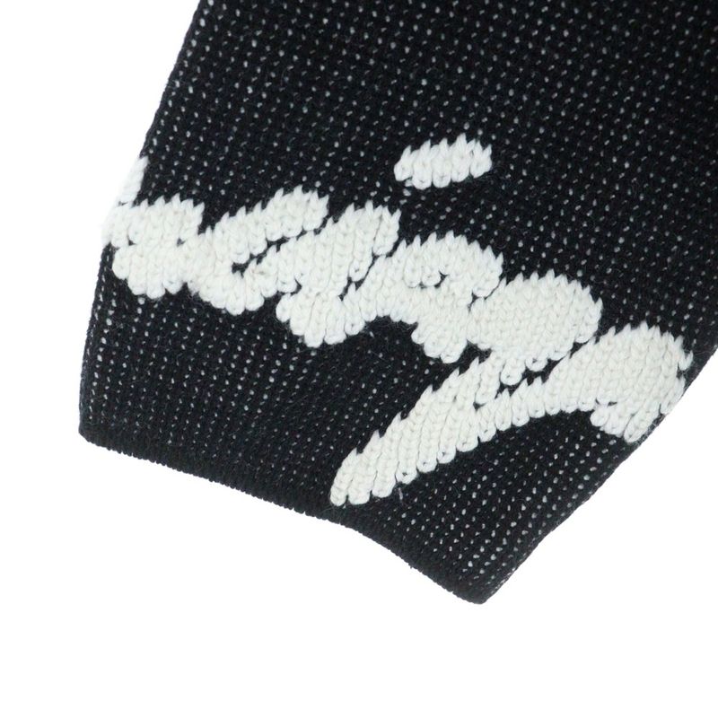Balenciaga 20AW Crewneck 3D Scribble KNIT Sweater Crew Neck Scribble Knit