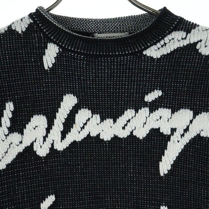 Balenciaga 20AW Crewneck 3D Scribble KNIT Sweater Crew Neck Scribble Knit