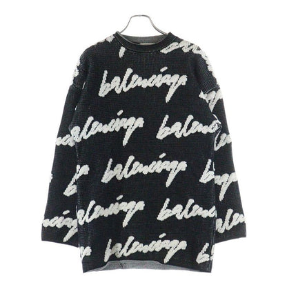 Balenciaga 20AW Crewneck 3D Scribble KNIT Sweater Crew Neck Scribble Knit