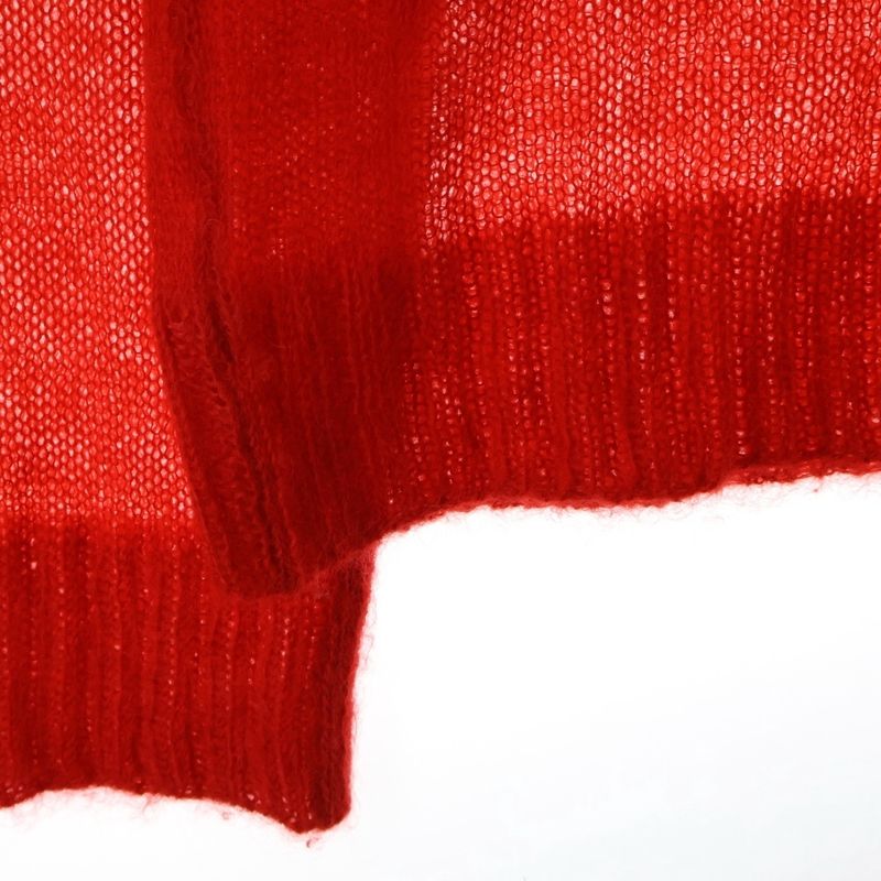 Celine Phoebe Period Mohair Low Gauge Crewneck Pullover Long Sleeve Knit