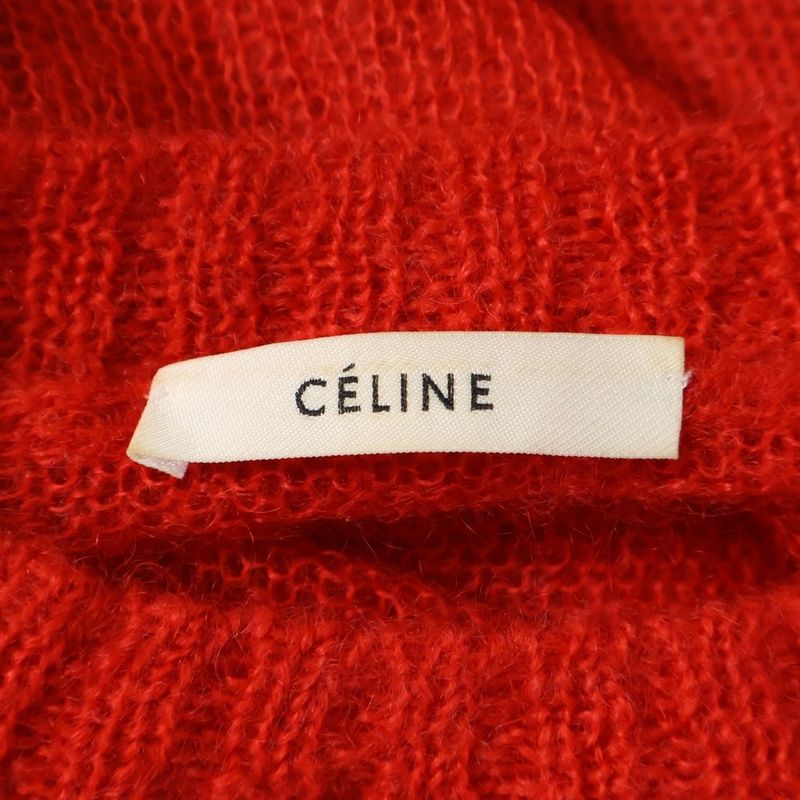 Celine Phoebe Period Mohair Low Gauge Crewneck Pullover Long Sleeve Knit
