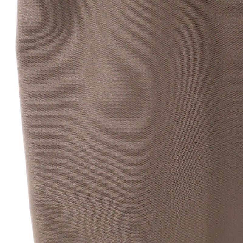 Fendi Back Slit Rayon Long Sleeve Long Tight Dress Brown Women's Fdb915 AGTS