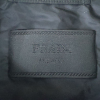 Prada 25AW Linylon Triangle Logo Hooded Jacket Black Sgc220 S231 1WQ9