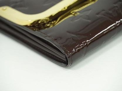 Authentic Louis Vuitton LV Portefeuille Rossmore Vernis Leather Long Wallet