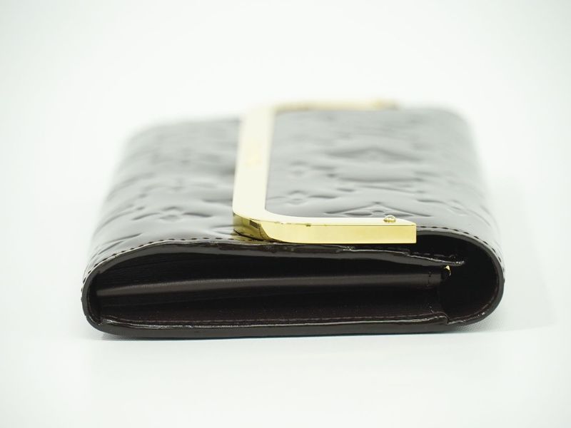 Authentic Louis Vuitton LV Portefeuille Rossmore Vernis Leather Long Wallet