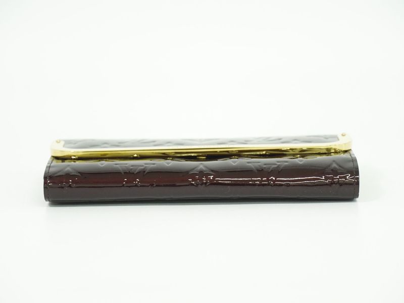 Authentic Louis Vuitton LV Portefeuille Rossmore Vernis Leather Long Wallet