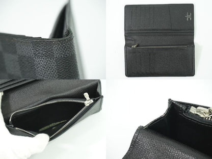 Authentic Louis Vuitton LV Portefeuille Blazer Damier Graphite Long Wallet