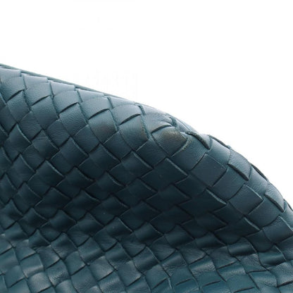 Bottega Veneta Tote Bag Intrecciato Blue Green Leather Intrecciato Tote Bag